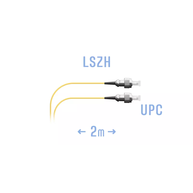Шнур монтажный оптический FC/UPC SM 2м. (0,9мм)